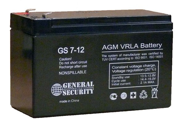 Аккумулятор для ИБП - General Security GS 7-12