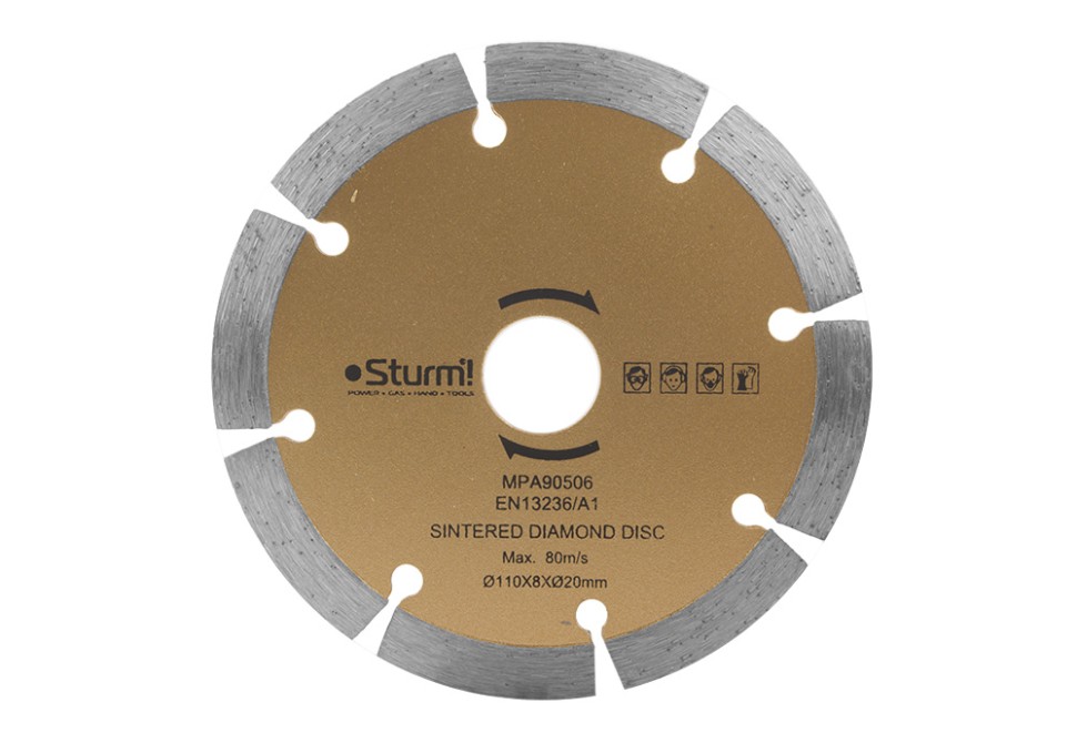 Алмазный диск, 110мм, сегментный, для TC9811, Sturm!